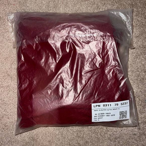 New Fabletics Yitty Pet Me Wide Leg Pant Merlot size XL - Picture 4 of 9